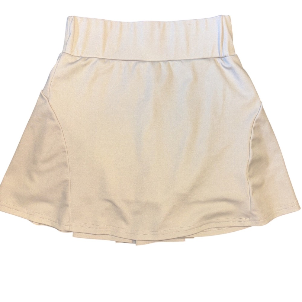 Werena Tennis‎ Skort Cream Pleated Athletic Skirt with Pocket Mens XS